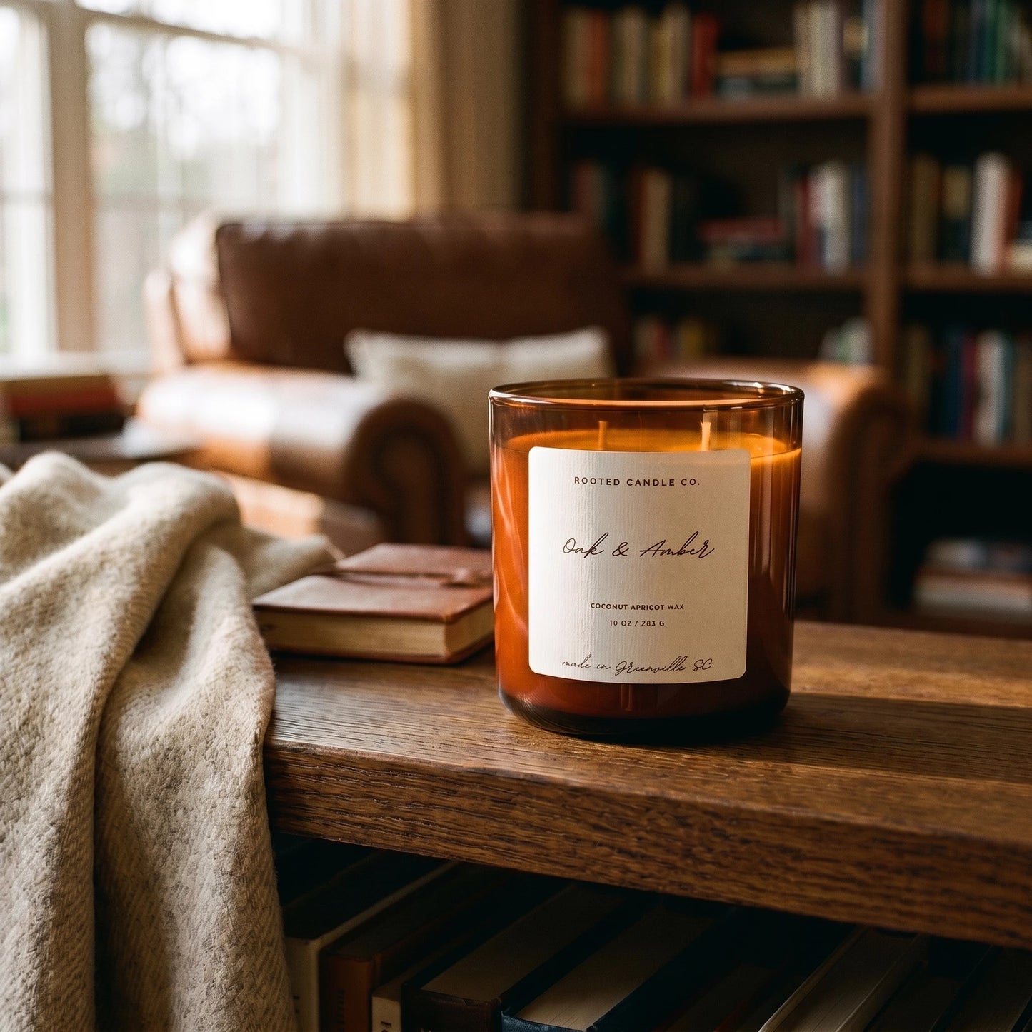 Oak & Amber candle