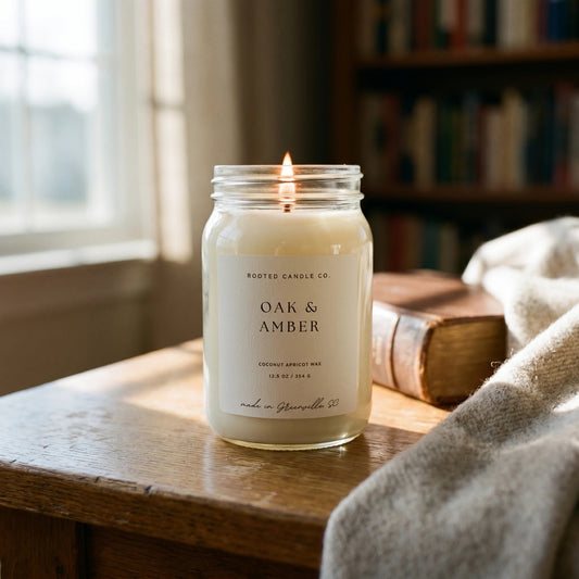 Oak & Amber candle